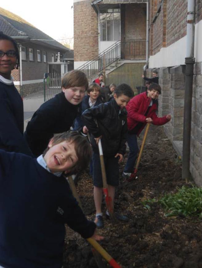 College Saint Pierre Uccle - Servites de Maries - La naissance du potager