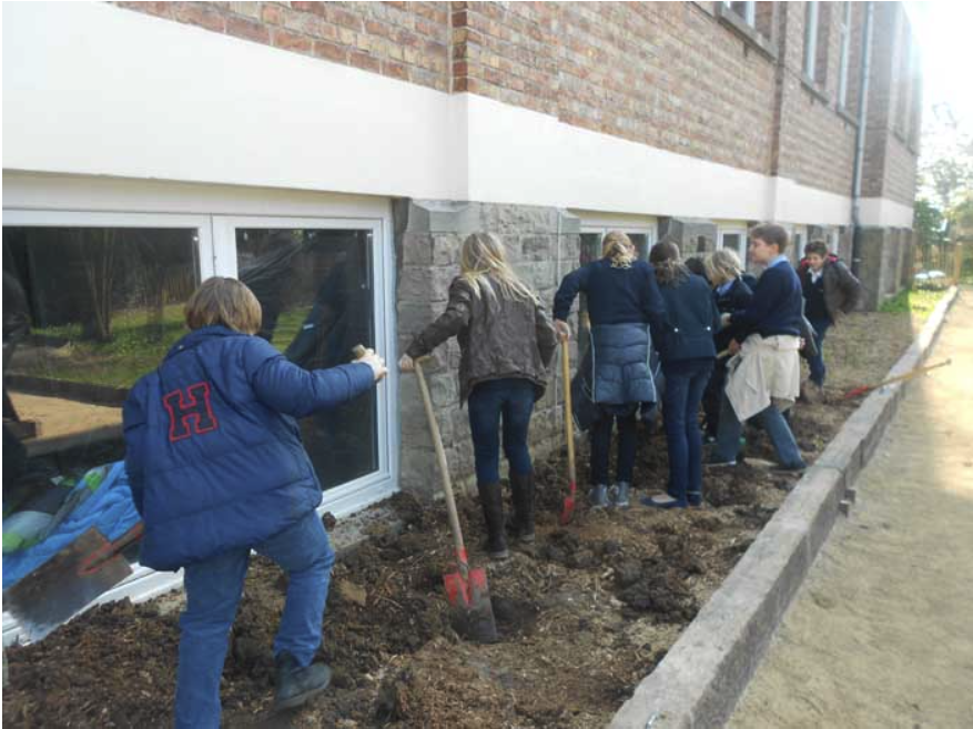 College Saint Pierre Uccle - Servites de Maries - La naissance du potager