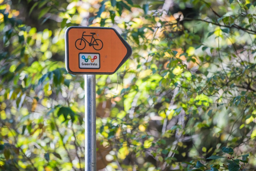 College Saint Pierre Uccle - Servites de Maries - Panneau piste cyclable